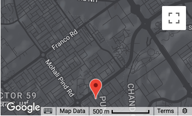 Map showing the EduSensei office, Taj Chandigarh, Sector 17, Chandigarh